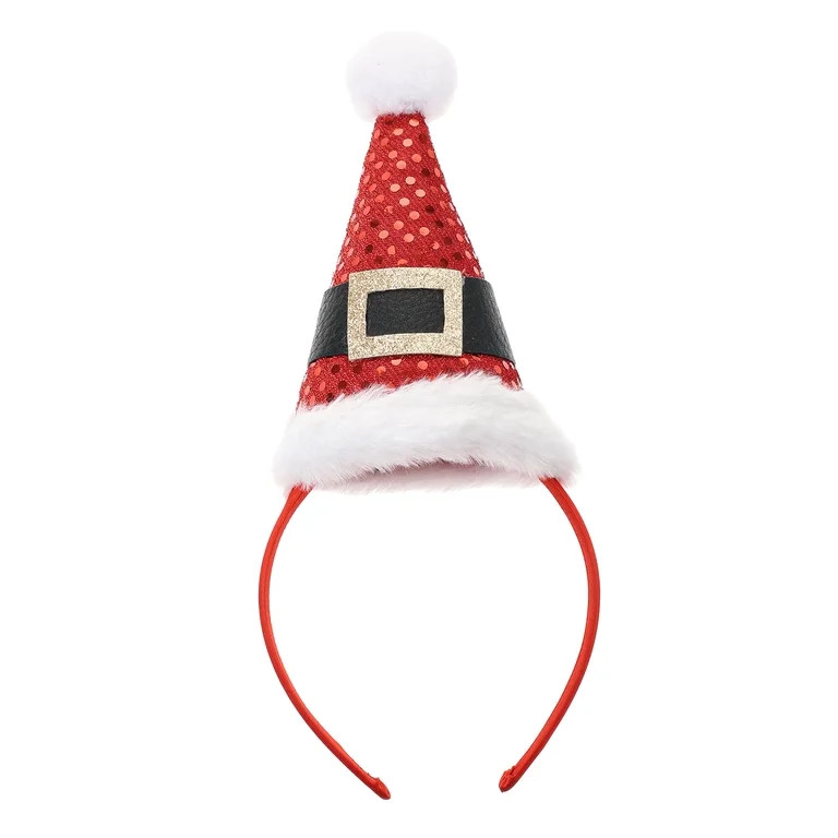 Holiday Time Santa Hat Headband, 1 Piece | Walmart (US)