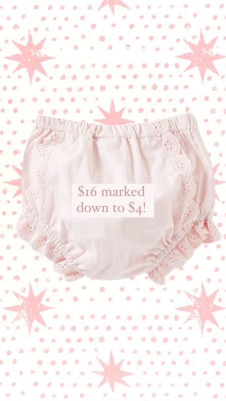 The most precious bloomers marked down from $16 to $4! 

Girls bloomers, eyelet bloomers, girls clothing, Easter, bunny, knee socks, little girls, baby, baby girls 

#LTKkids #LTKbaby