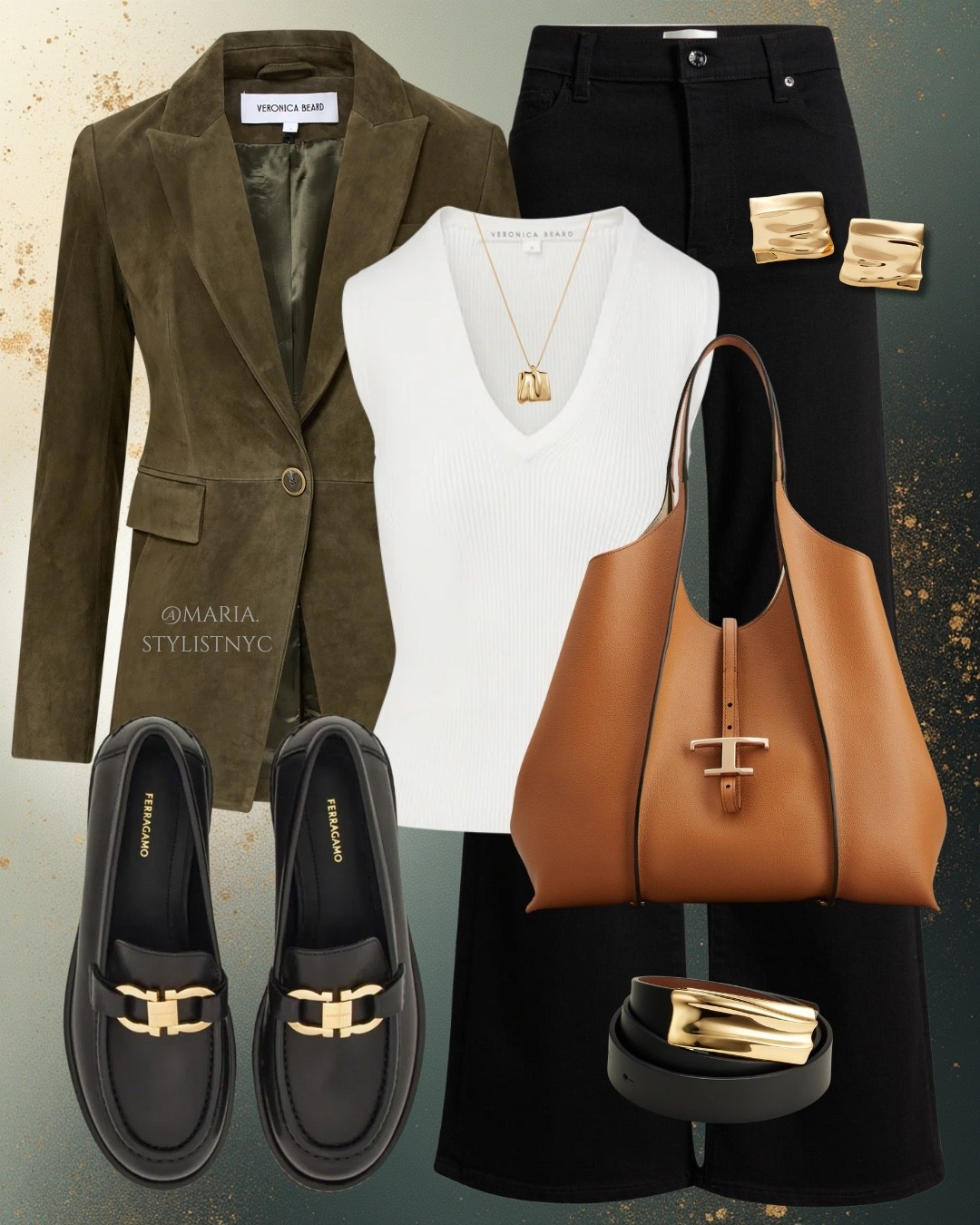 Green suede blazer, black jeans & loafers outfit 🫒🖤✨

#LTKCyberWeek 

#LTKootd #LTKSaleAlert