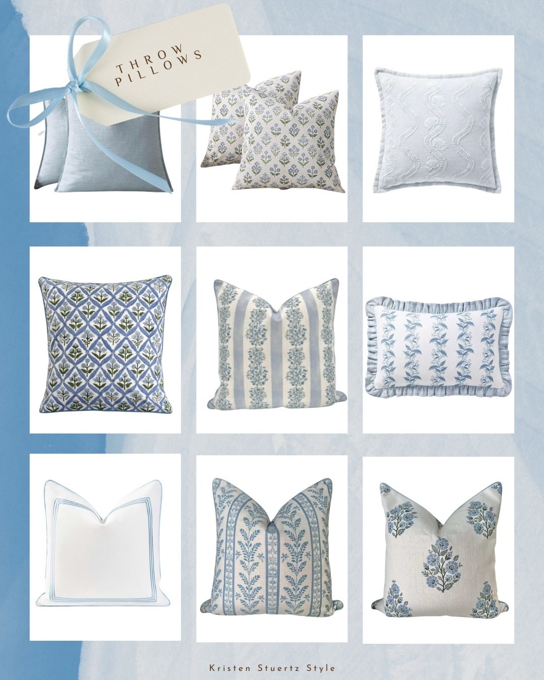 Blue throw pillows to add cozy style to your living room and bedroom home decor!

#pillows #throw pillows #home decor #home accents #blue throw pillows

#LTKHome