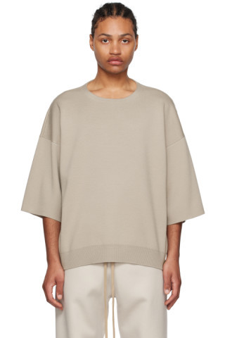 Fear of God - Taupe Crewneck Sweater | SSENSE