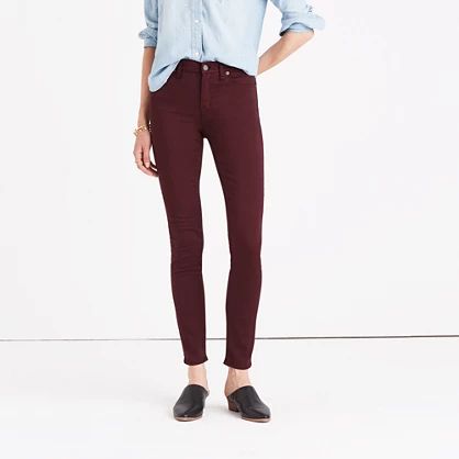 Tall 9" High-Rise Skinny Sateen Jeans | Madewell
