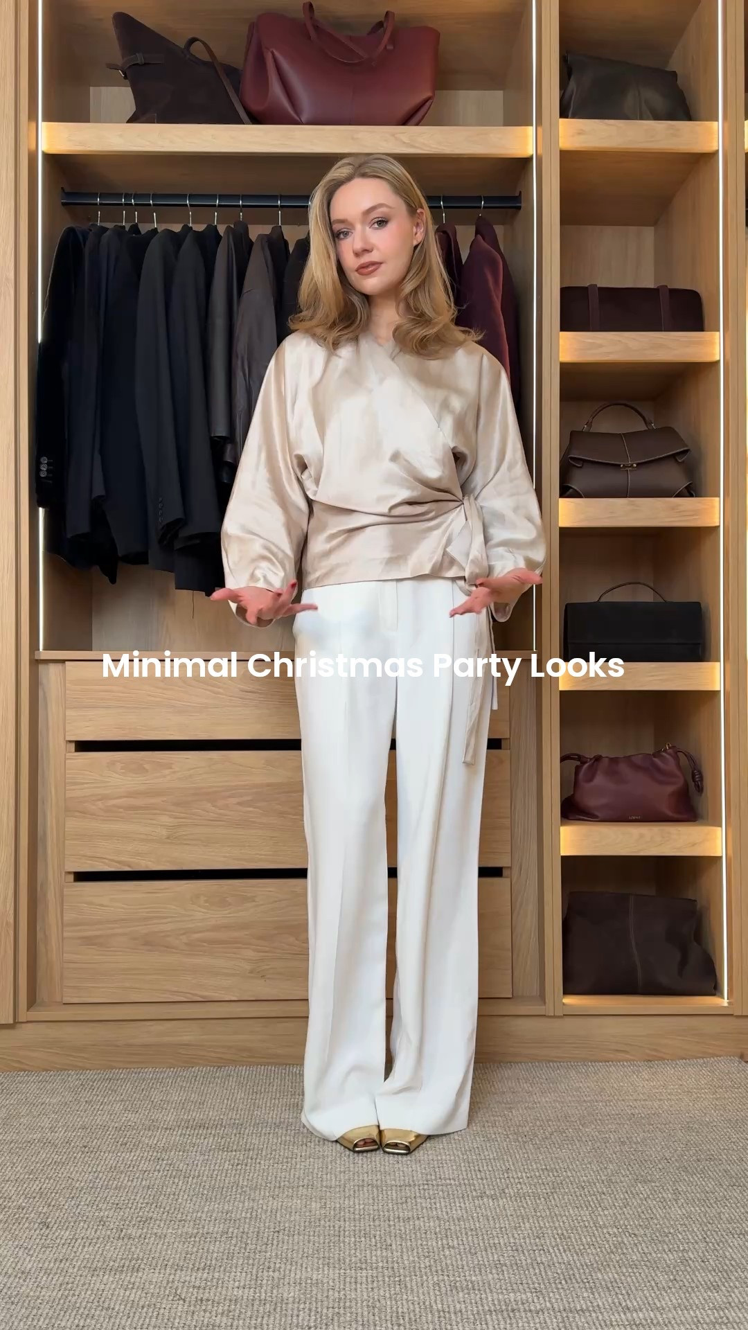 Minimalist Christmas party looks 