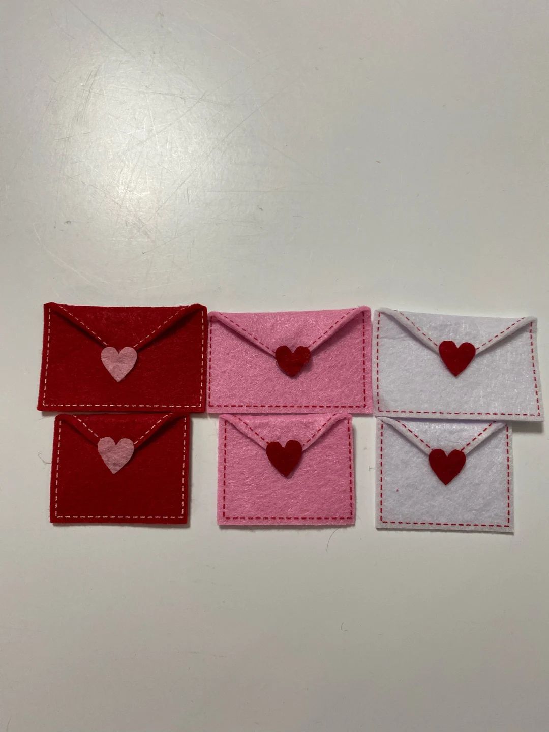 Mini Felt Valentine Envelopes & Hearts  Valentine Fillers for - Etsy | Etsy (US)