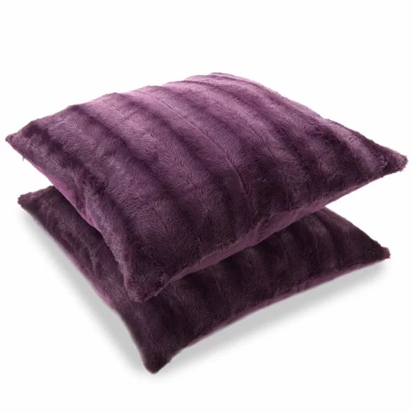 Donalsonville Indoor Faux Fur Throw Pillow (Set of 2) | Wayfair North America