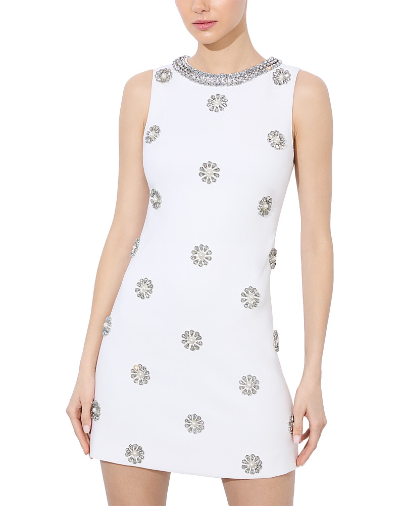 Alice and Olivia Clyde Embellished Fitted Dress | Bloomingdale's (US)
