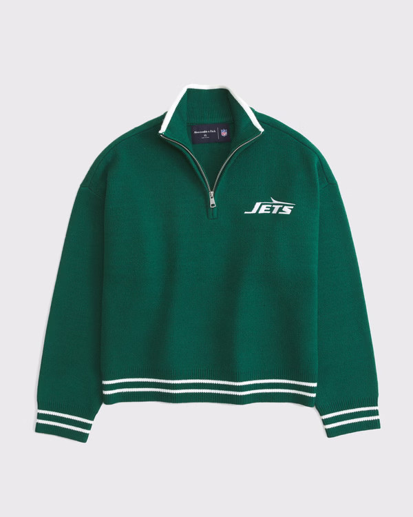 New York Jets LuxeLoft Half-Zip | Abercrombie & Fitch (US)