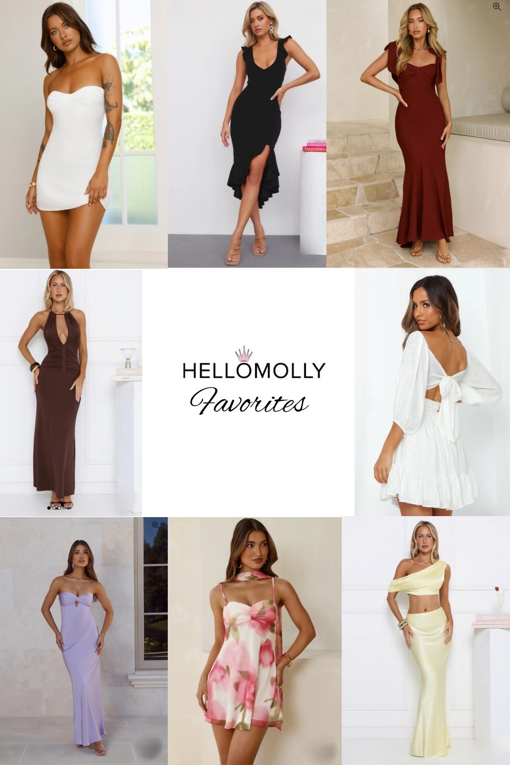 Hello Molly favorites! So many cute dresses 😍😍 date night, lbd, butter yellow, lavender 