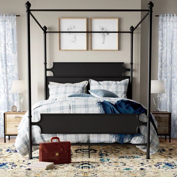 Clinchport Low Profile Canopy Bed | Wayfair Professional