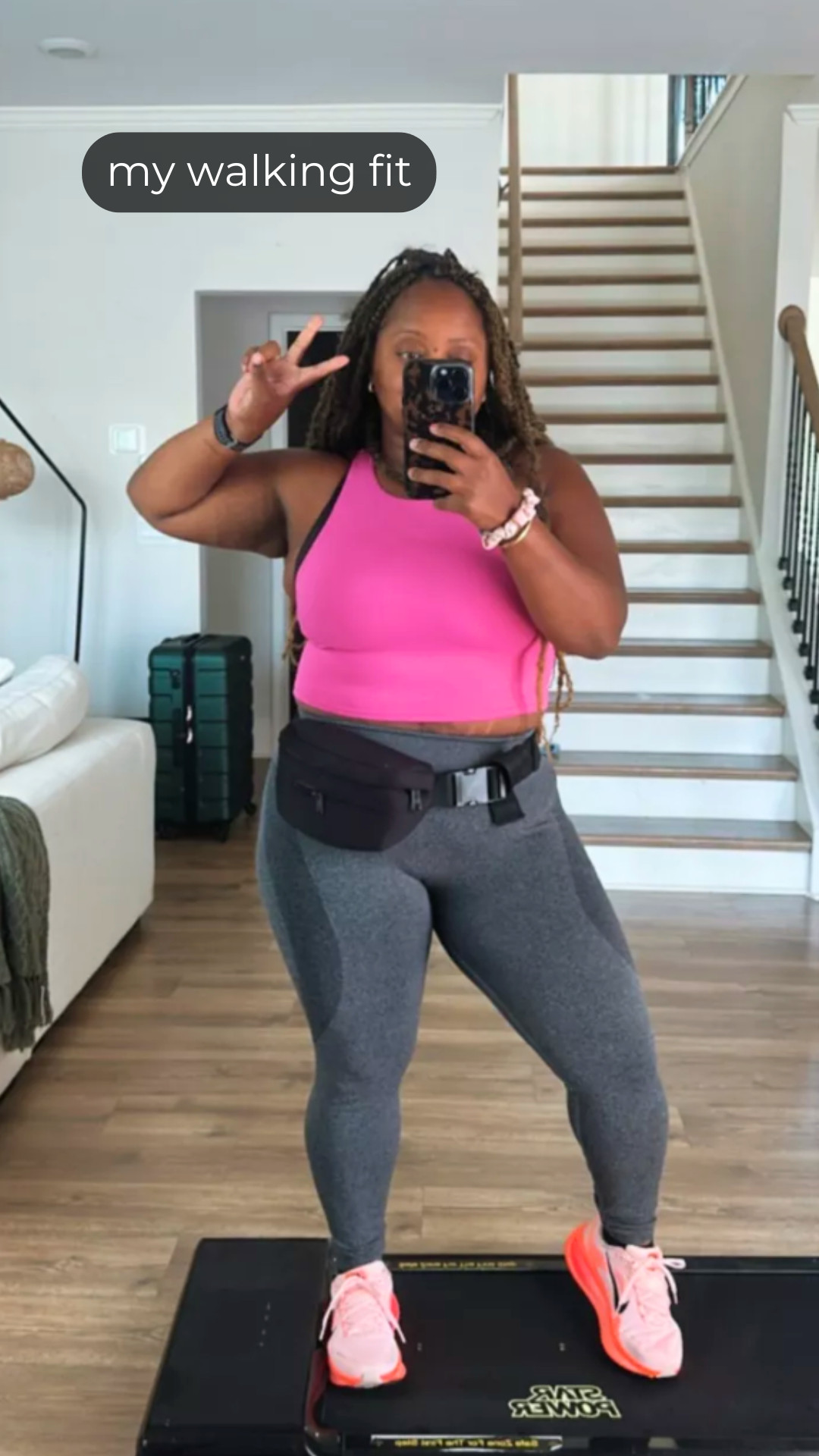 My walking fit. Nothing complicated, just a comfy and easy set I throw on to get my steps in. 

 #LTKfitnessgoals #LTKActive #LTKMidsize