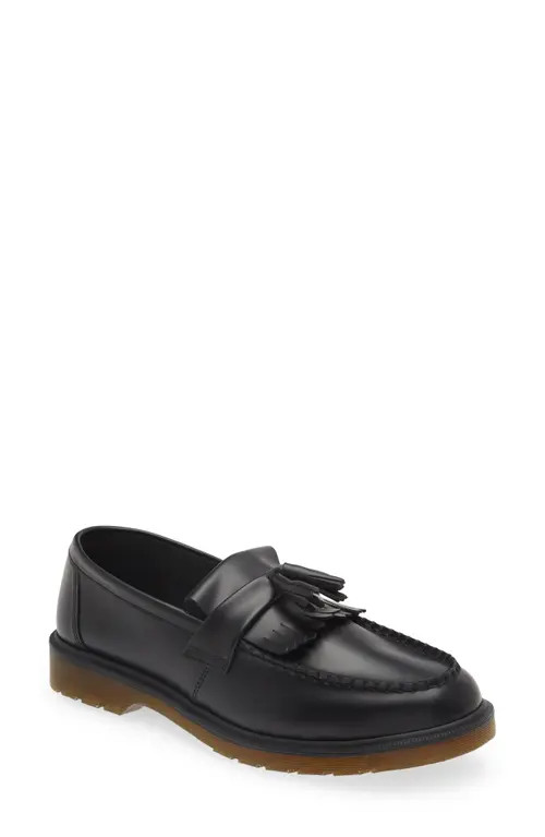 Dr. Martens Adrian Loafer in Black Polished Smooth at Nordstrom, Size 10Uk | Nordstrom