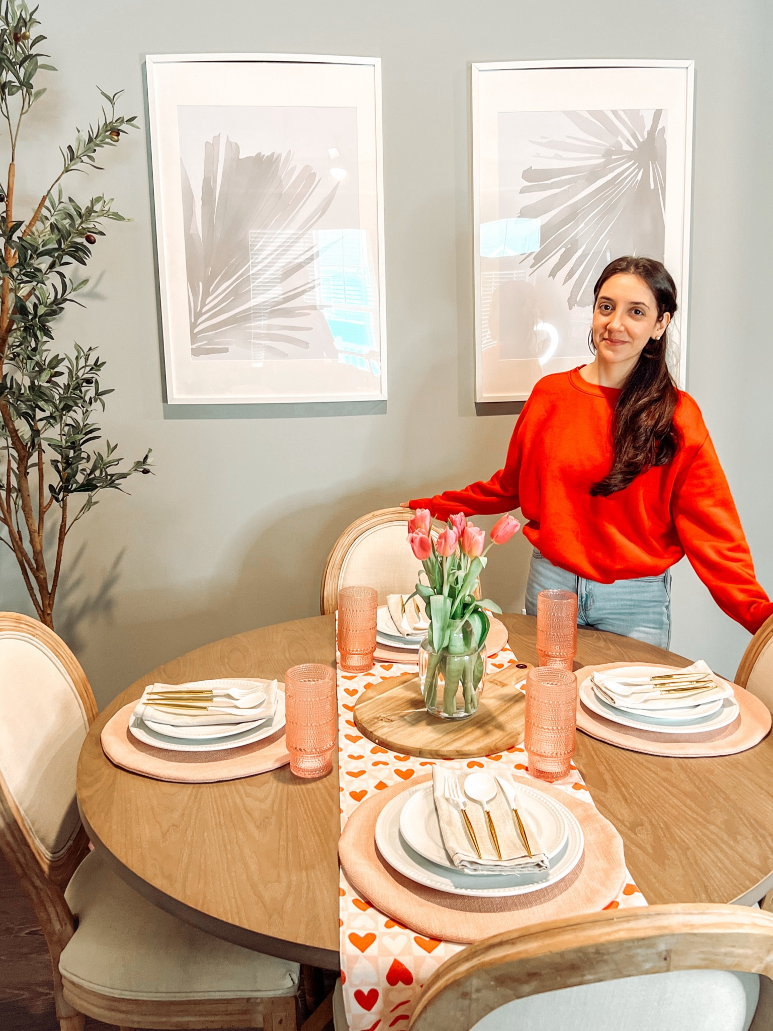 Love is at the table! 

#valentinesday #valentines #tablesetting 
#tabledecor #valentinestabledecor #valentinestable #pinktable #pinkvalentine 

#LTKhome #LTKSeasonal #LTKfindsunder50