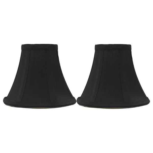 5'' H Silk/Shantung Bell Lamp Shade ( Clip On ) (Set of 2) | Wayfair North America