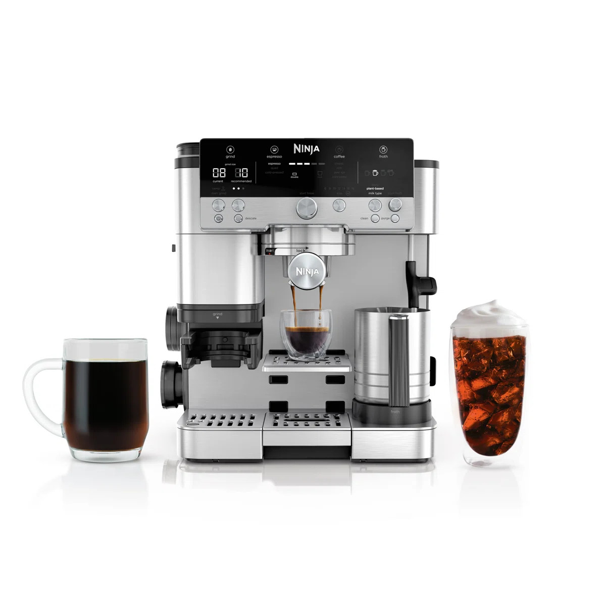 Ninja Luxe Caf\u00e9 Premier Series 3-in-1 Espresso, Coffee and Cold Brew Machine- ES601 | Wayfair North America