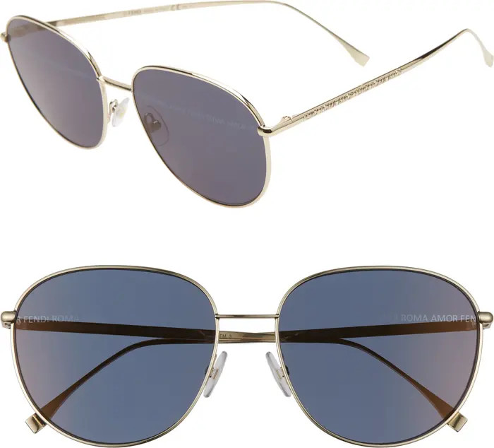 60mm Round Sunglasses | Nordstrom Rack