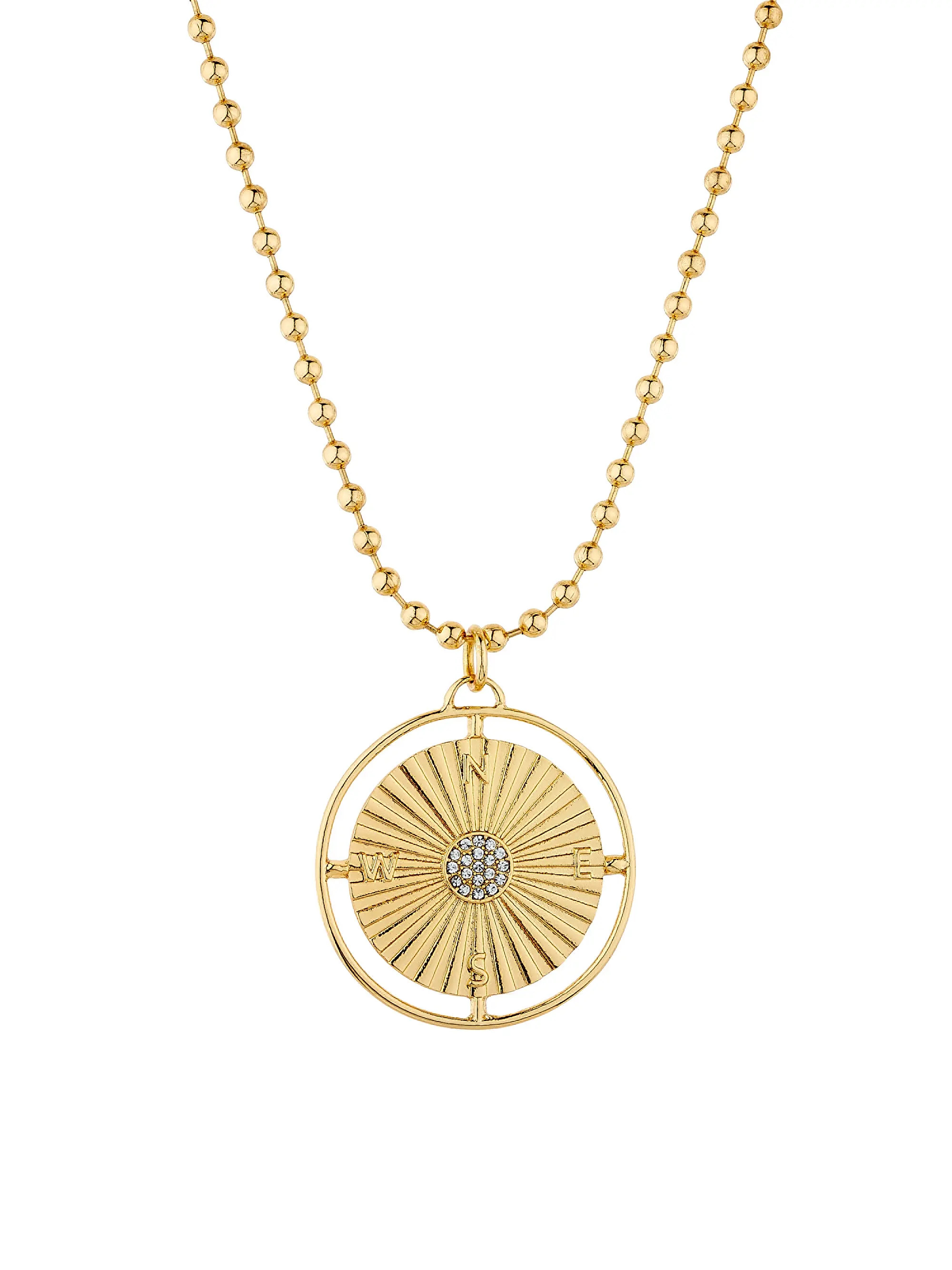 Chain Alizah Goldtone & Cubic Zirconia Pendant Necklace | Saks Fifth Avenue