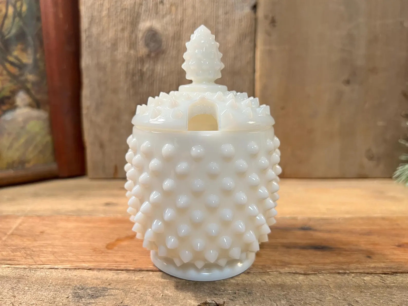 Opalescent Milk Glass Hobnail Jam/jelly Lidded Dish; No Spoon - Etsy | Etsy (US)