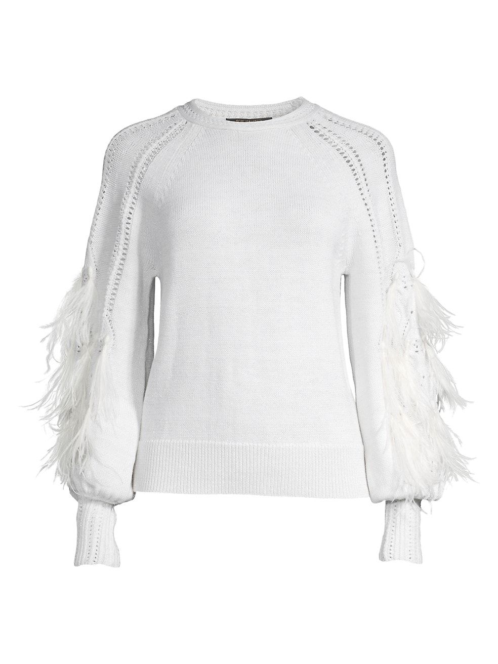Kai Feather-Embellished Wool Sweater | Saks Fifth Avenue
