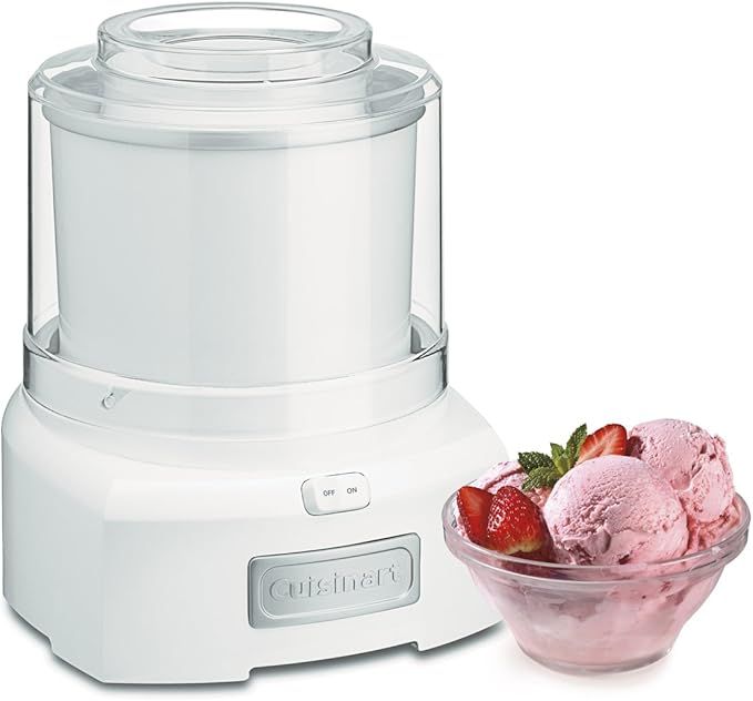 Amazon.com: Cuisinart ICE-21P1 1.5-Quart Frozen Yogurt, Ice Cream and Sorbet Maker, White: Home &... | Amazon (US)