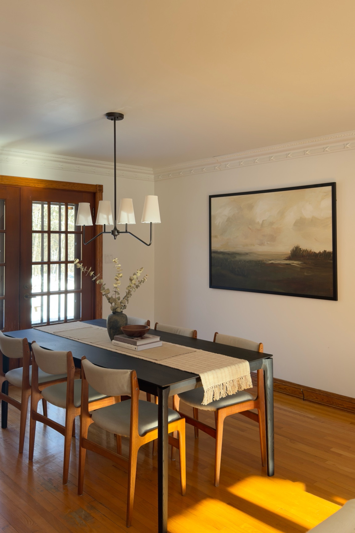 Inviting & Textured Dining Room featuring the Ethnicraft Bok Table in Black

#LTKhome #LTKU #LTKSeasonal