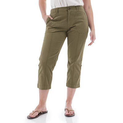 Aventura Clothing Women's Delmar Organic Roll Tab Crop Pant | Target