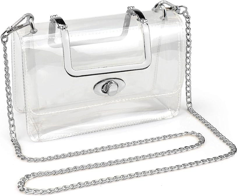 COROMAY Clear Purse for Women, Clear Crossbody Bag, Clear Stadium Purse Handbags | Amazon (US)