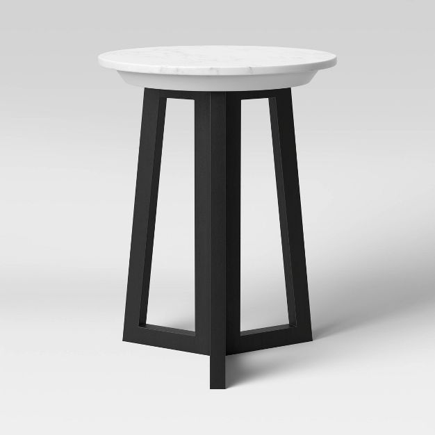Altavista Round Marble End Table White - Threshold™ | Target