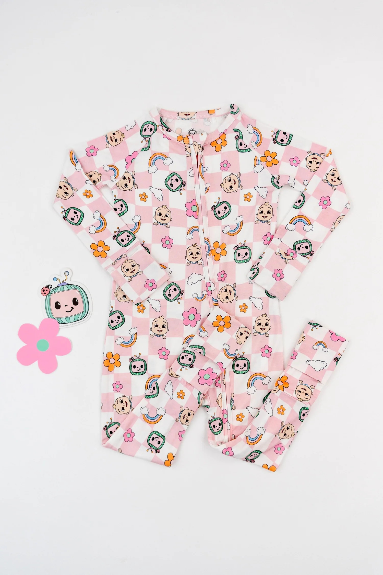 Dream Big Little Co x CoComelon JJ RAINBOW CHECKERS DREAM ROMPER | Dream Big Little