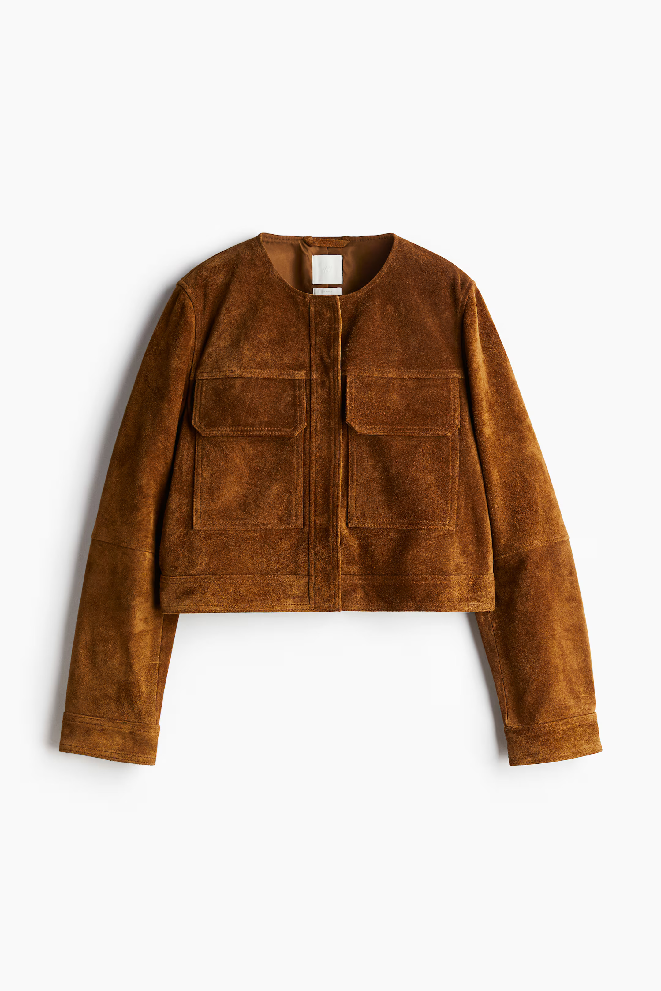 Suede Jacket - Brown - Ladies | H&M CA | H&M (US + CA)