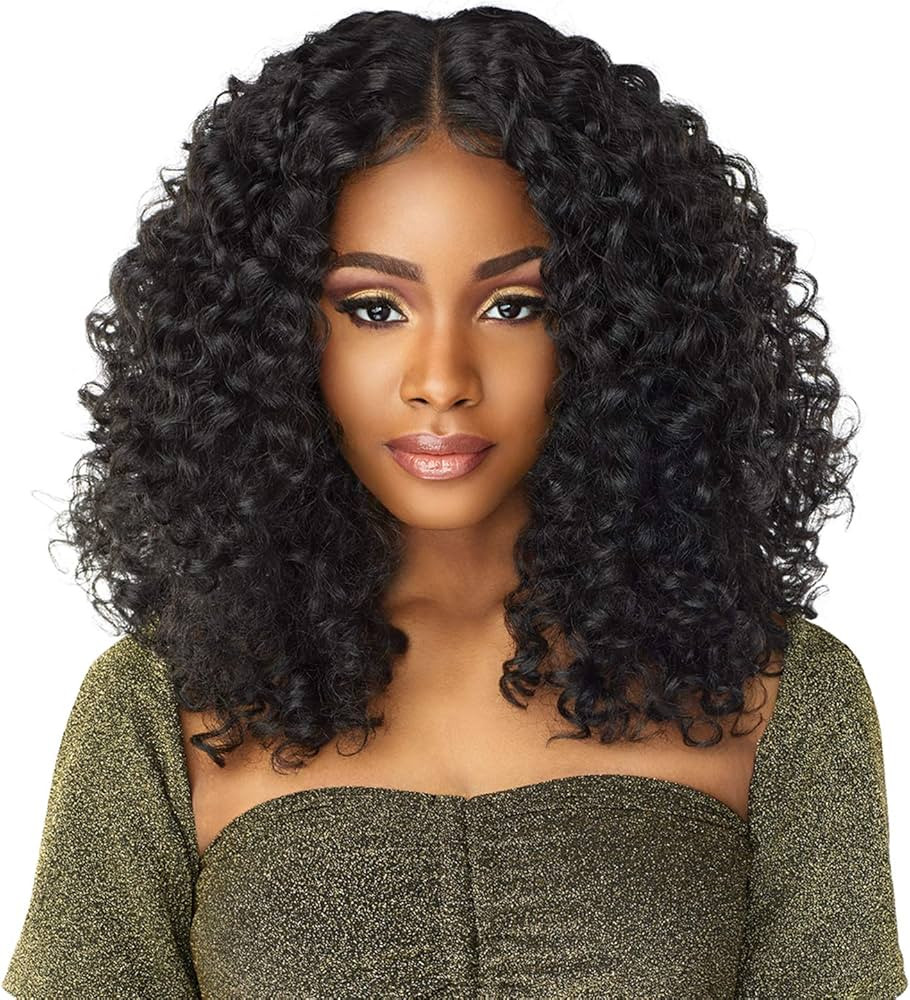Sensationnel Synthetic HD Lace Front Wig - BUTTA UNIT 5 (1B Off Black) | Amazon (US)