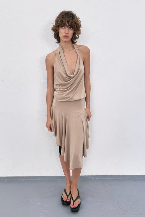 OPEN-BACK HALTER DRESS | Zara US
