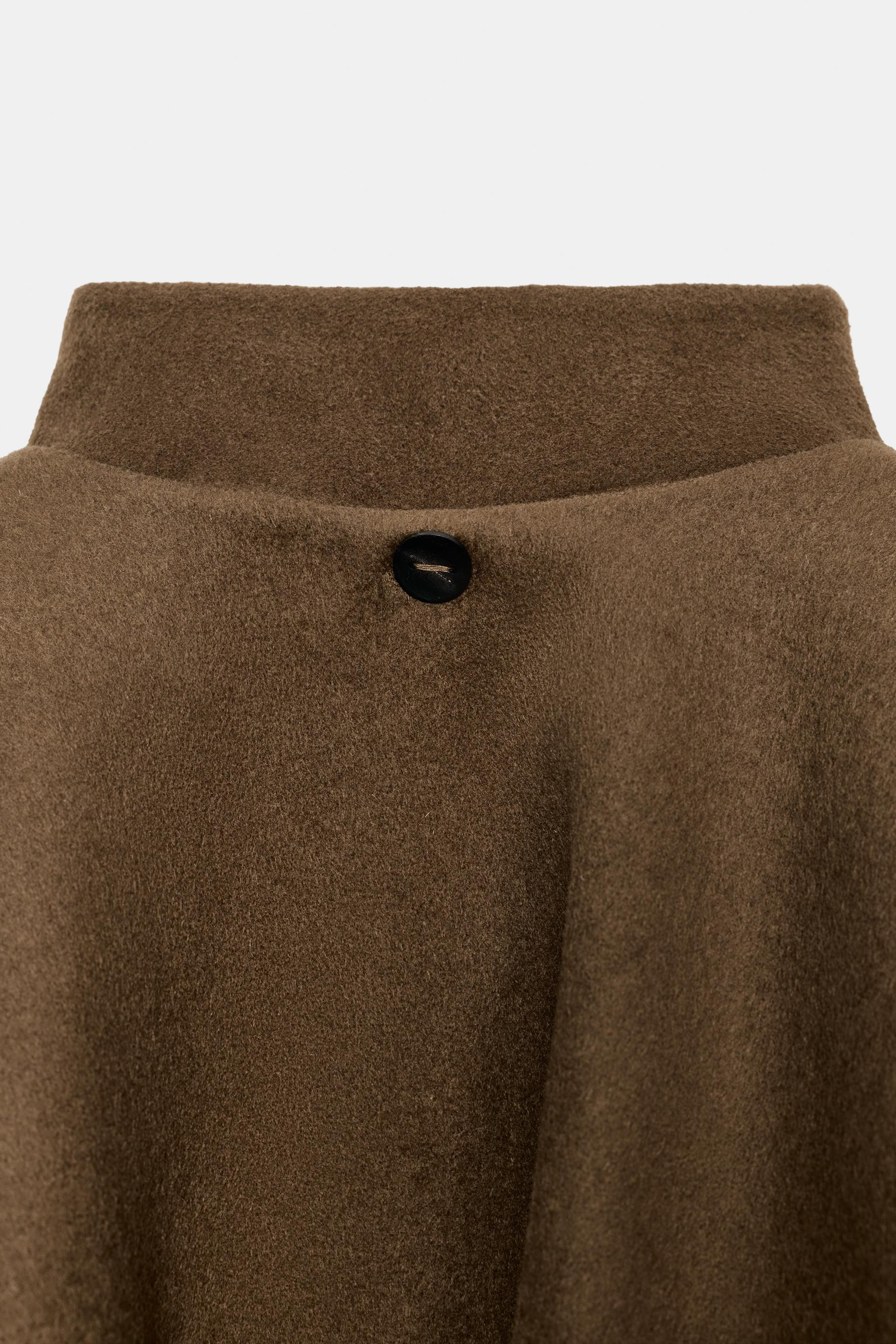 WOOL CAPE COAT ZW COLLECTION | Zara UK