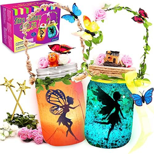 Mostof Fairy Lantern Craft Kit - Gift for Kids Ages 6+ - Remote Control Mason Jar Night Light - DIY  | Amazon (UK)