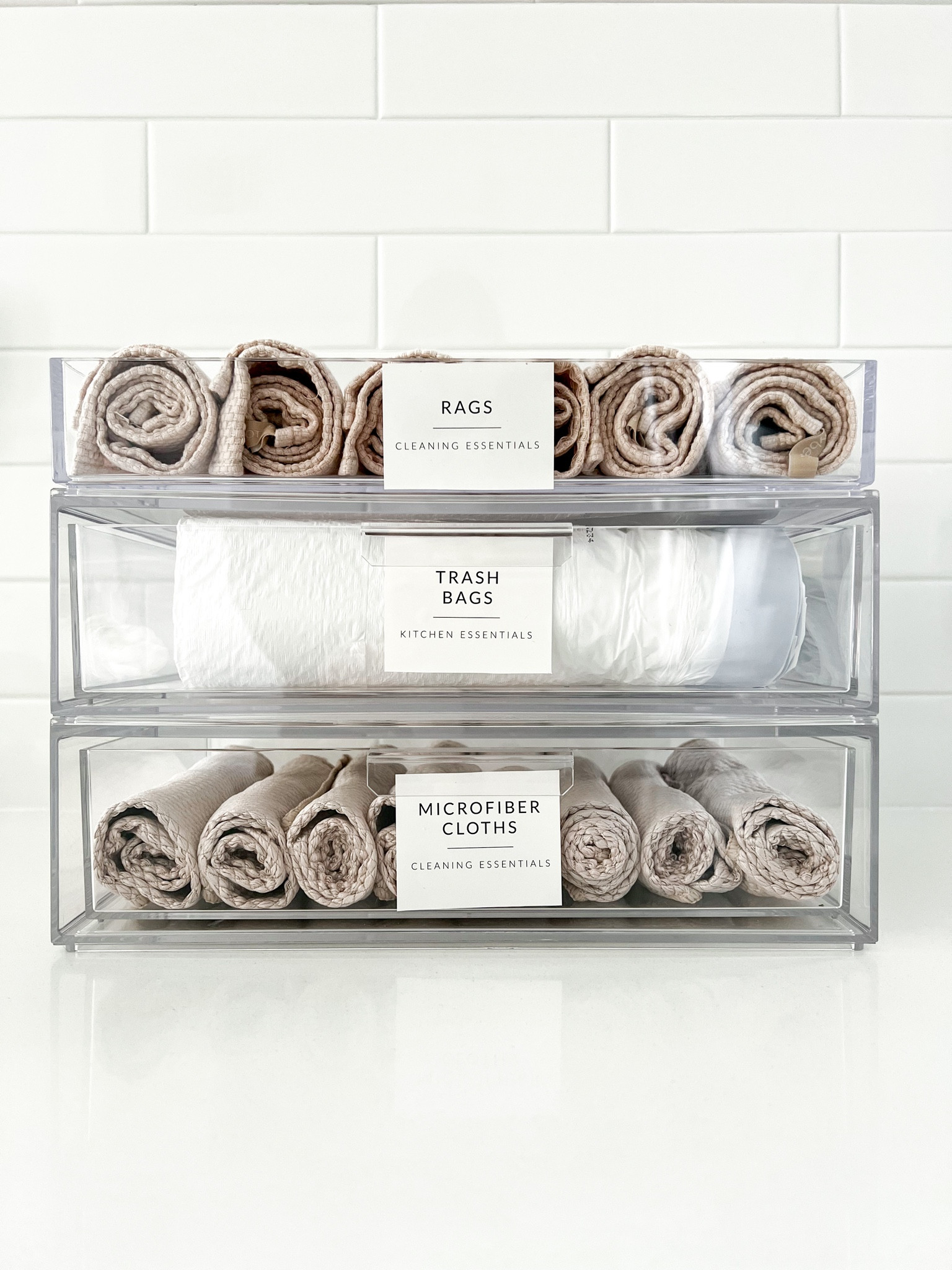 Under the kitchen sink organization