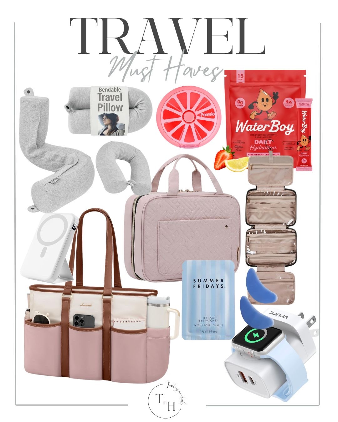 Travel must haves  airplane must haves  travel  cosmetic case  tote bag  neck pillow. Unique travel

#LTKmorningroutine #LTKSeasonal #LTKTravel