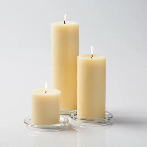 Richland Pillar Candles 3" x3", 3" x6" & 3" x9" Ivory Set of 3 | Walmart (US)