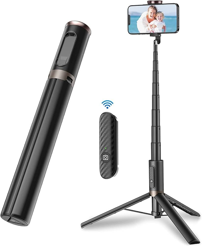 TONEOF 60" Cell Phone Selfie Stick Tripod,Smartphone Tripod Stand All-in-1 with Integrated Wirele... | Amazon (US)