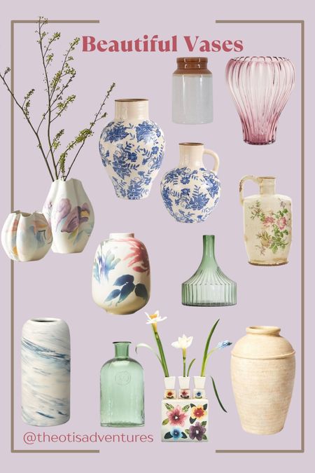 Beautiful vases for your home for spring. #springstyle #vases #anthropologie 

#LTKSeasonal #LTKFind #LTKGiftGuide