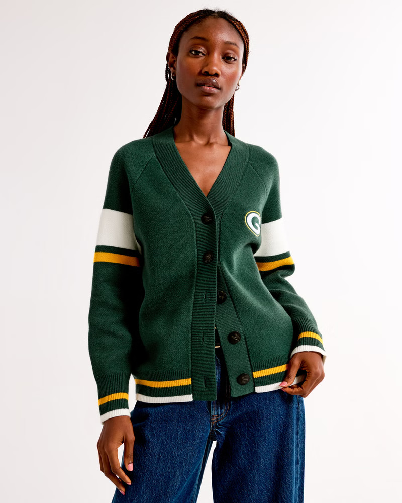 Green Bay Packers LuxeLoft Cardigan | Abercrombie & Fitch (US)
