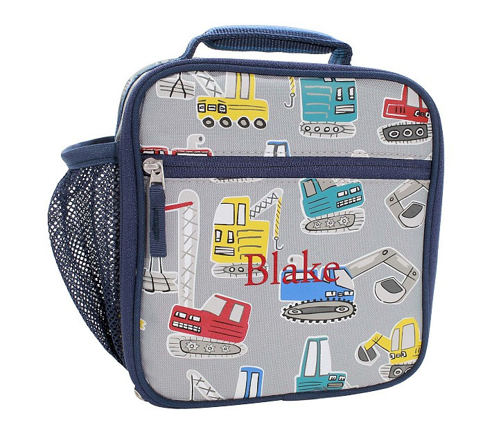 Mackenzie Gray Jax Construction Glow-in-the-Dark Lunch Boxes | Pottery Barn Kids