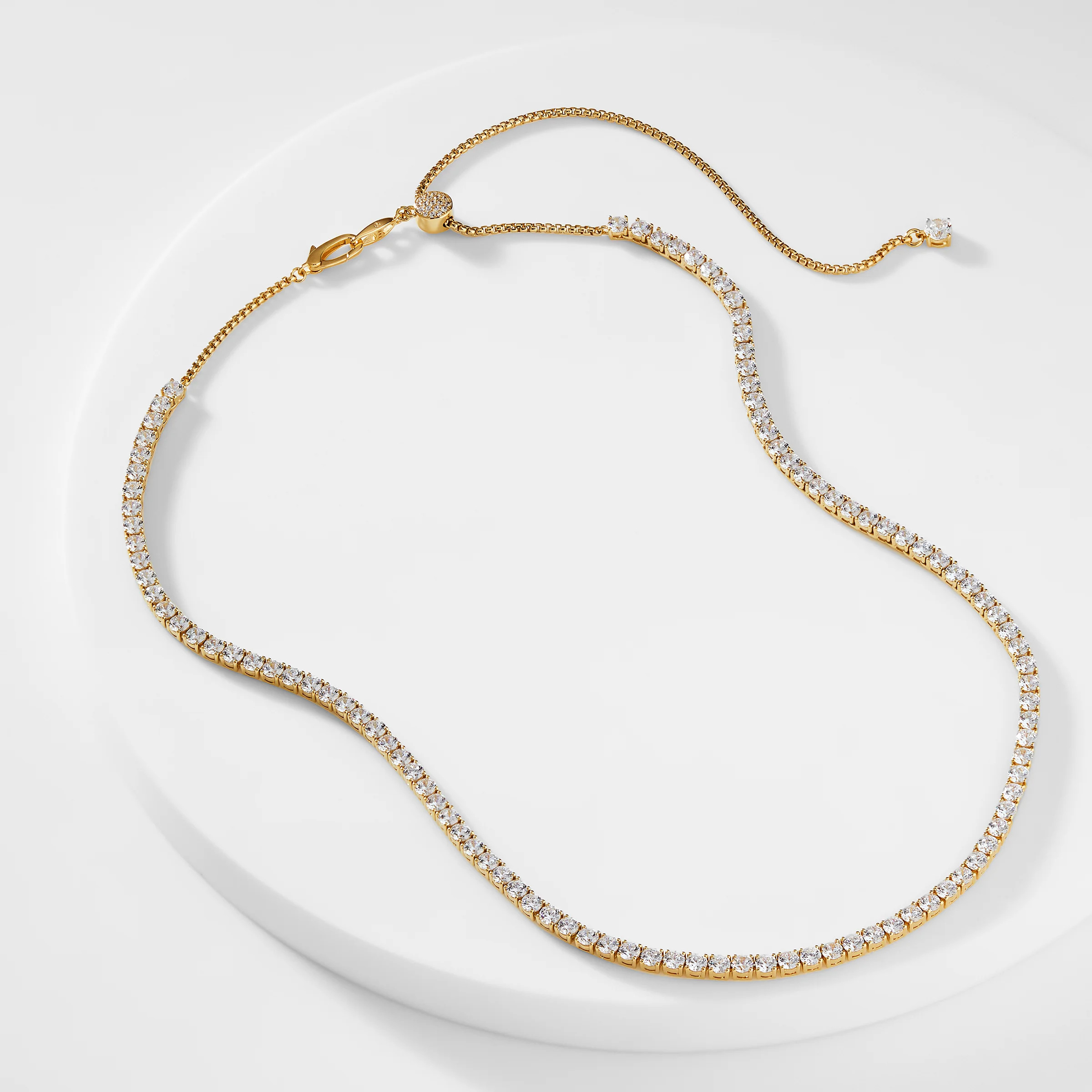 ROUND CZ TENNIS NECKLACE | NADRI
