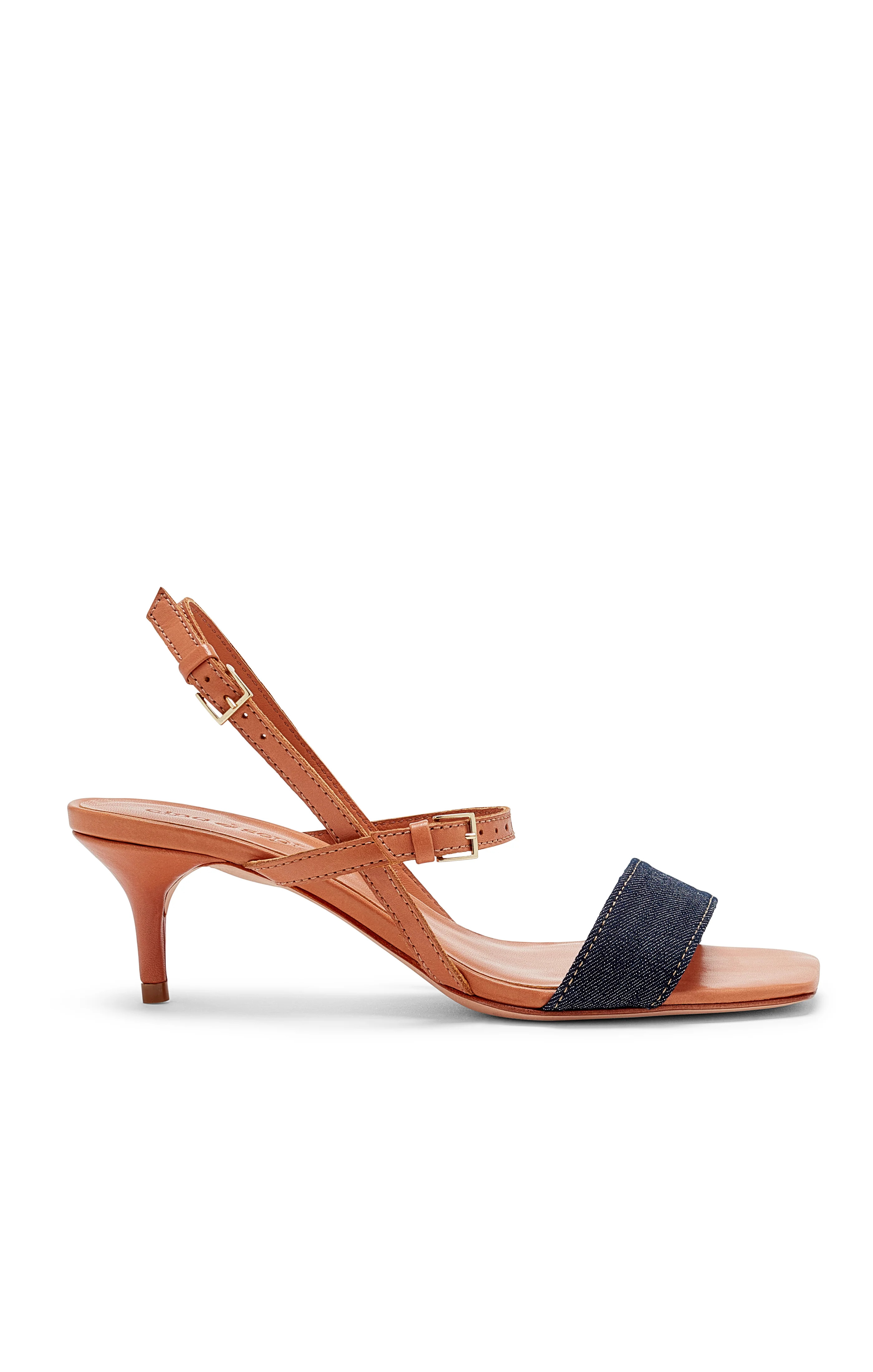 Sophie Denim Ankle Strap Sandal | Cinq à Sept
