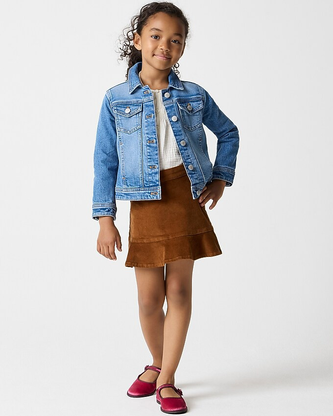 Girls' corduroy ruffle-hem skirt | J.Crew Factory