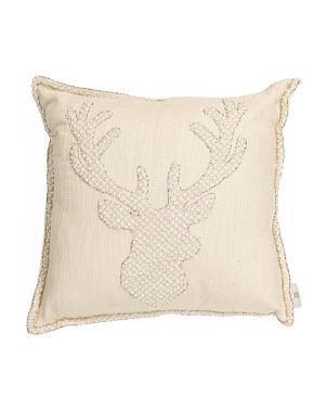 20x20 Reindeer Pillow | TJ Maxx