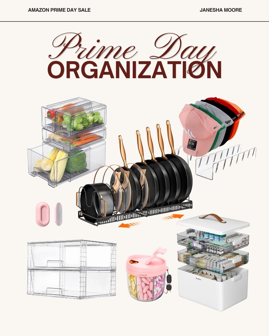 Time to clear the clutter for less!✨ Rounding up my favorite Prime Day home, kitchen, and closet organization essentials!
