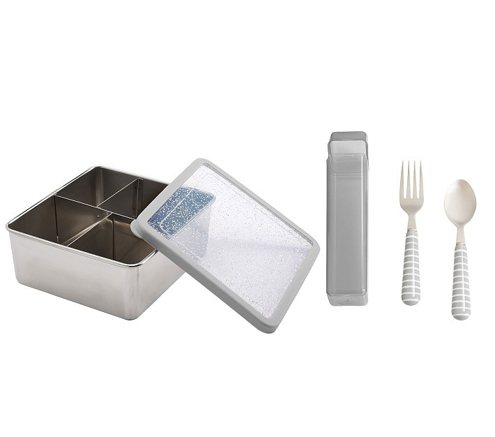 Spencer Stainless Steel Bento Food Storage Bundle, Set of 2 | Pottery Barn Kids
