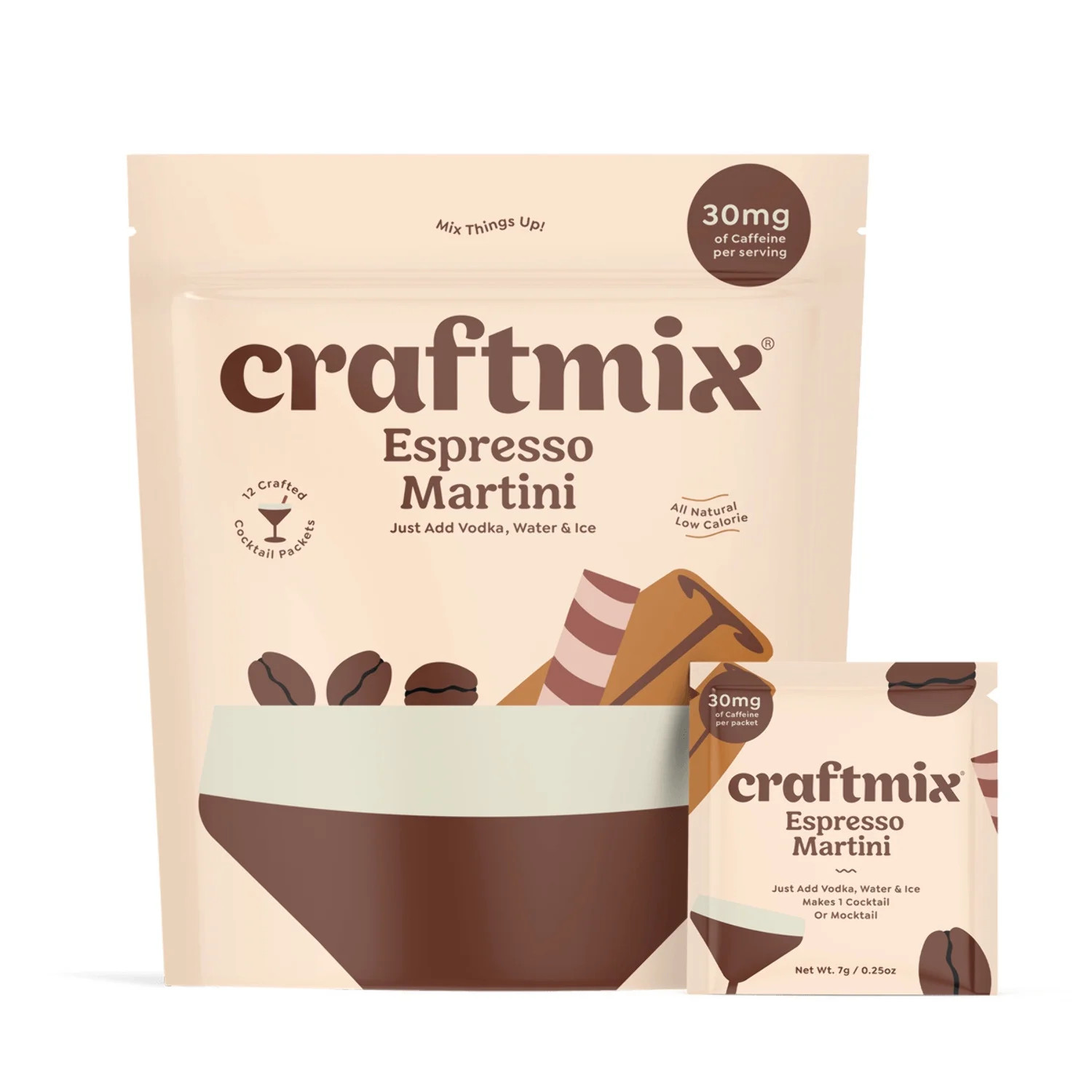 Craftmix Espresso Martini, Makes 12 Drinks, Skinny Cocktail Mixers - Mocktail Drink Mixers - Mart... | Walmart (US)