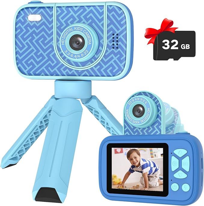 Teslahero Kids Camera Toys for 3-12 Years Old Boys Girls,Children's Camera with Flip-up Lens for ... | Amazon (US)