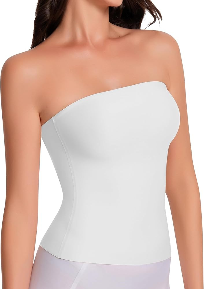 Artdear Tube Tops for Women, Sexy Y2K Crop Top Double Lined Strapless Tank Summer Going Out Tops ... | Amazon (US)
