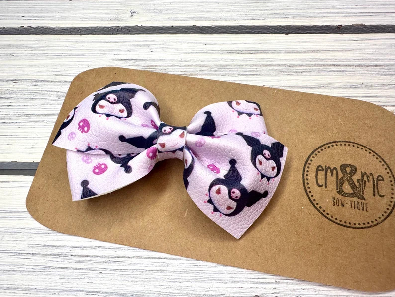 Kuromi Hair Bow - Etsy | Etsy (US)